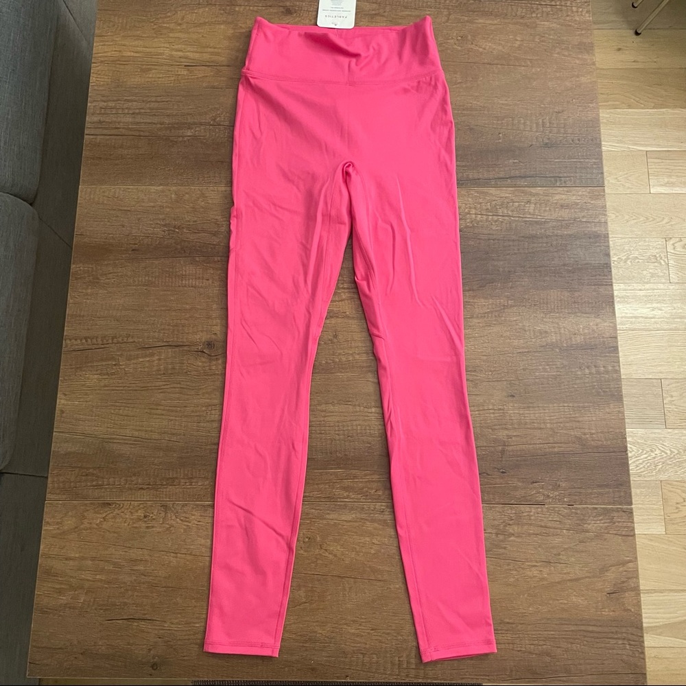 Fabletics Anywhere High-Waisted Leggings in Raspberry Sorbet, size S / NWT